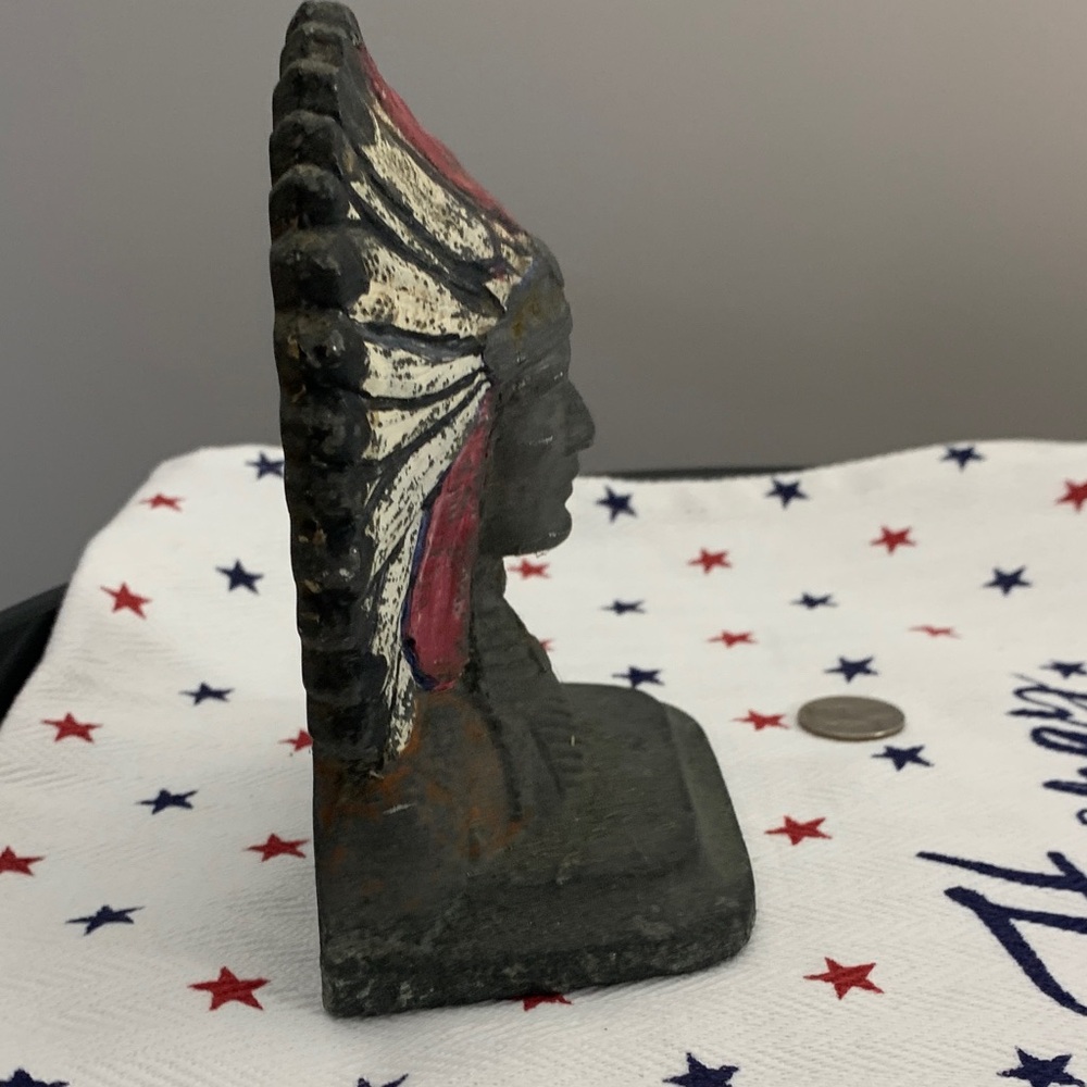 Tribal Chief Indian Book End - Make an OFFER - Picture 11 of 14